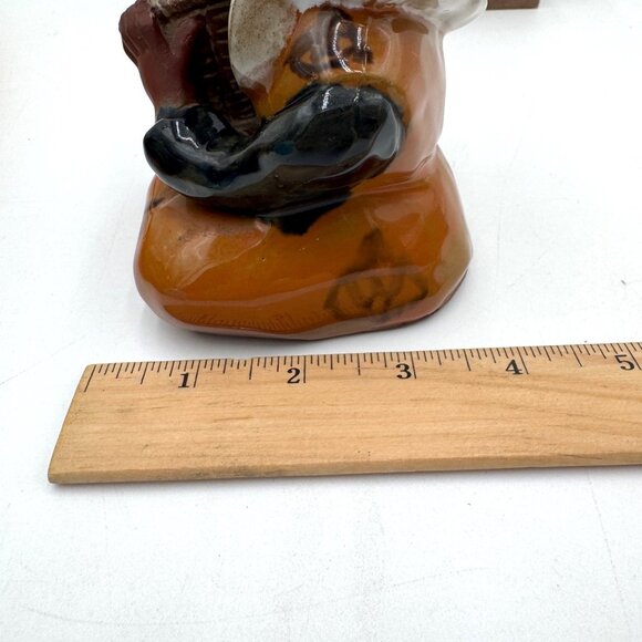 Vintage Japanese UCTCI Clay Pottery Girl Vase Figurine Redware Stoneware Art - Picture 13 of 13